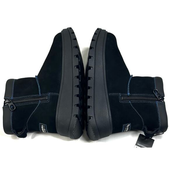 Koolaburra by UGG Koola Mini Hybrid Waterproof Black Suede Boots Womens 6 New - Picture 5 of 11